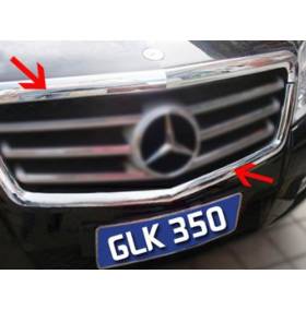 Хром окантовка решетки радиатора Mercedes GLK (GLK-C21)
