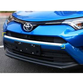 Хром переднего бампера Toyota RAV 4 2016 (RV-C62)